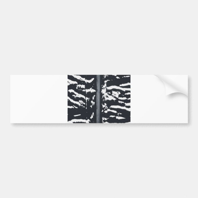 zebra landscape bumper sticker (Front)