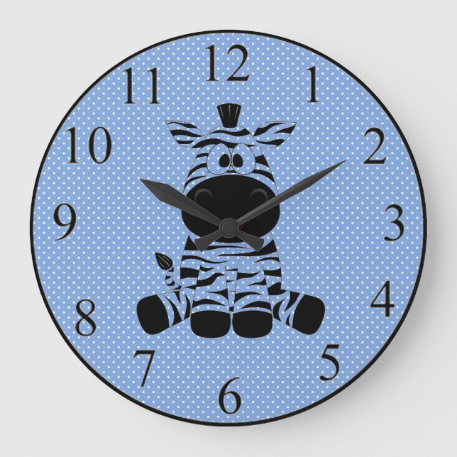 Zebra Large Clock (Front)