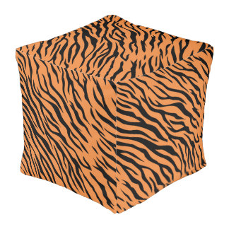 Zebra Large Cube Pouf 18" x 18" x 18"