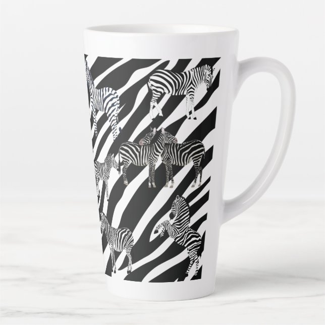 Zebra Latte Mug (Right)