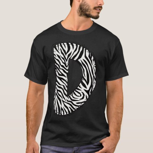 Zebra Letter D T_Shirt