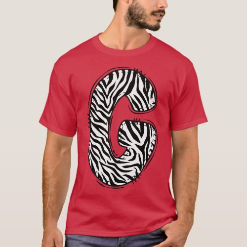Zebra Letter G T_Shirt
