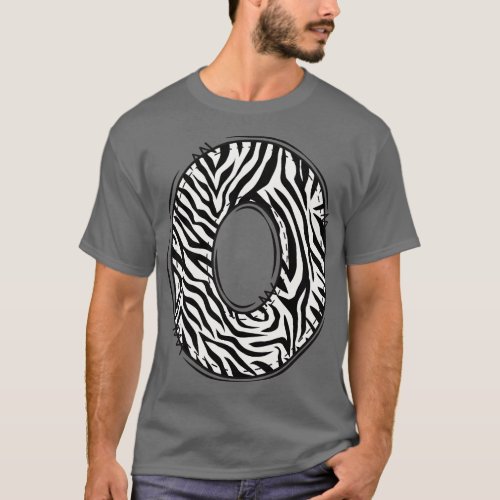 Zebra Letter O T_Shirt