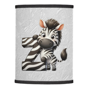 Zebra Letter Z Lamp Shade