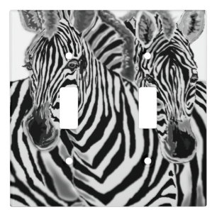 Zebra Light Switch Cover
