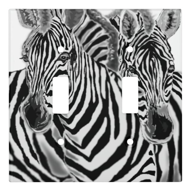 Zebra Light Switch Cover (Front)