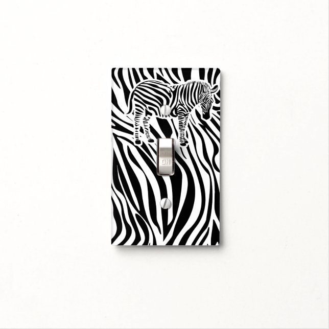 Zebra Light Switch Covers (In Situ)