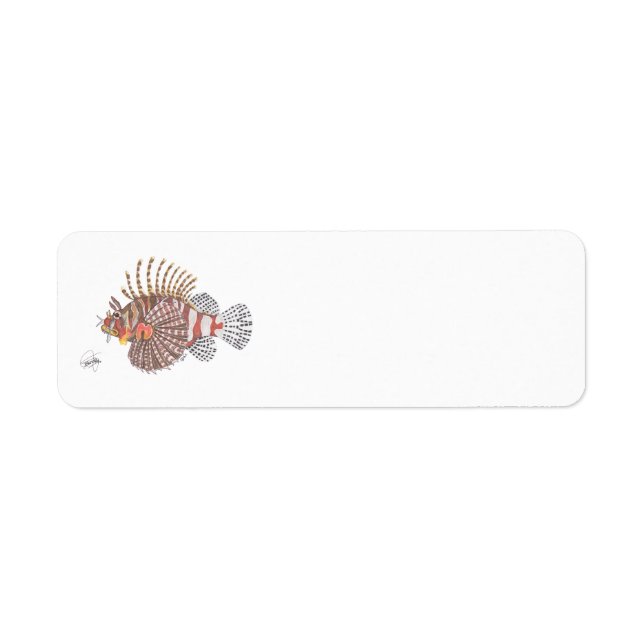ZEBRA LIONFISH LABEL (Front)