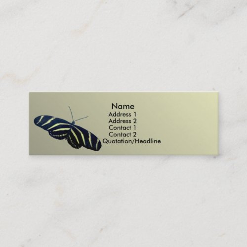 Zebra Longtail Business Card Templates