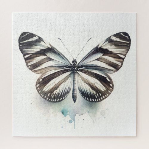 Zebra Longwing Butterfly AREF281 _ Watercolor Jigsaw Puzzle