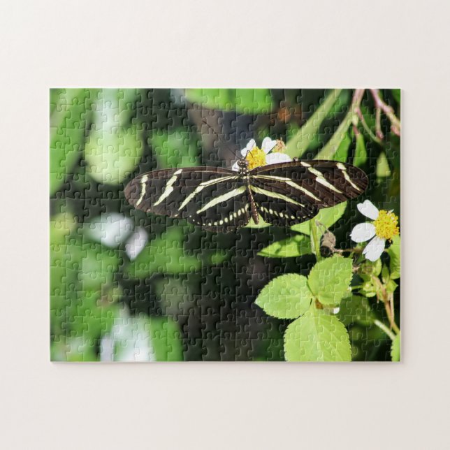 Zebra Longwing Butterfly Jigsaw Puzzle (Horizontal)