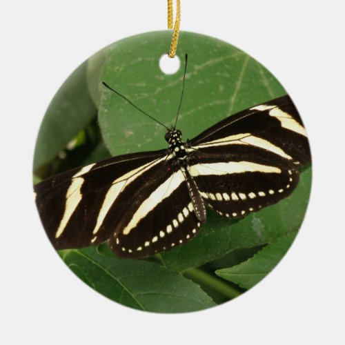 Zebra Longwing Butterfly Ornament