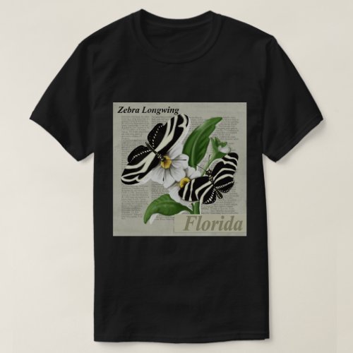 Zebra LongWing Dark T_Shirt