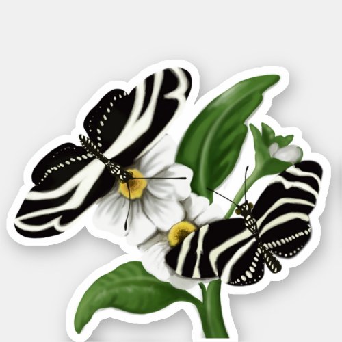 Zebra Longwing _ Sticker