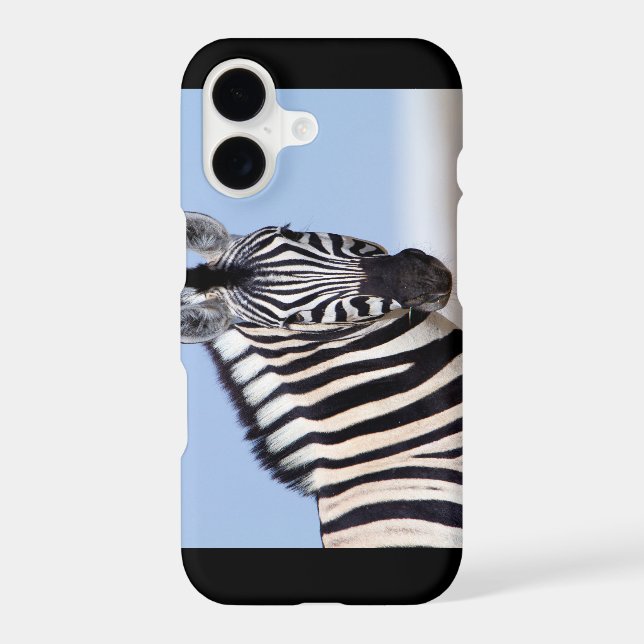 Zebra looking at you iphone case (Back)