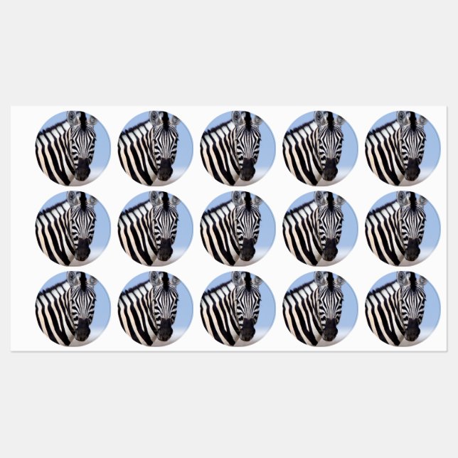 Zebra looking at you labels (Sheet)