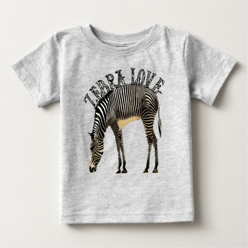 Zebra Love Baby T_Shirt