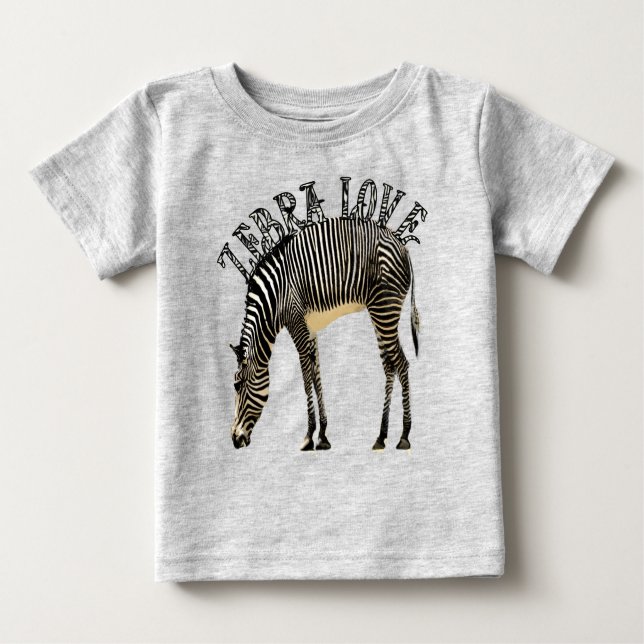 Zebra Love Baby T-Shirt (Front)