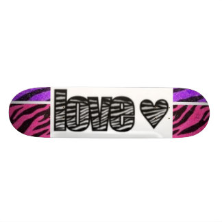 Zebra love skateboard deck