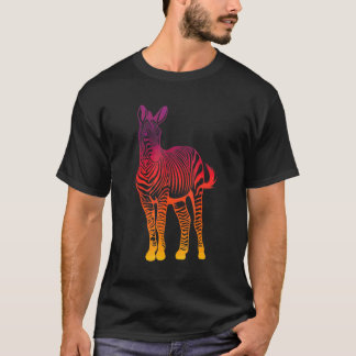 Zebra Love Wild Horse Zebra Sunrise Beach T-Shirt