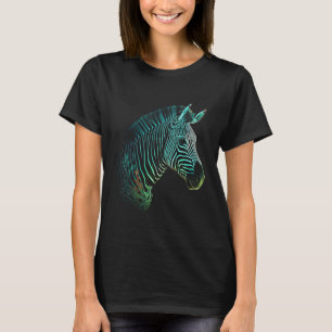 Zebra Lover Artwork Animal Motif Zebra 4 T-Shirt