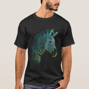 Zebra Lover Artwork Animal Motif Zebra T-Shirt