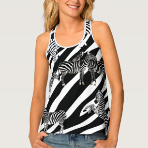 Zebra lover tank top