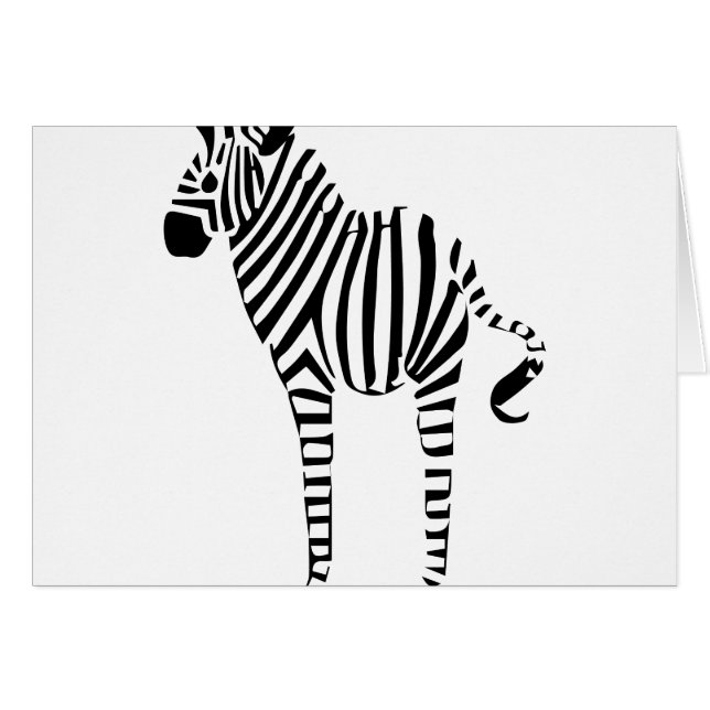 Zebra Lovers Cards (Front Horizontal)