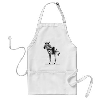 Zebra Lovers Gifts Adult Apron