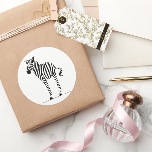 Zebra Lovers Gifts Classic Round Sticker