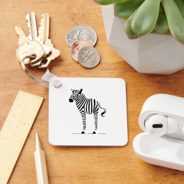 Zebra Lovers Gifts Keychain (Desk)