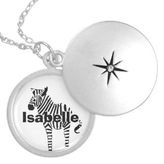 Zebra Lovers Gifts Locket Necklace