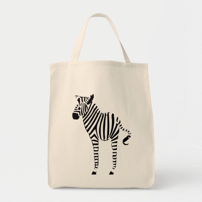 Zebra Lovers Gifts Tote Bag (Front)