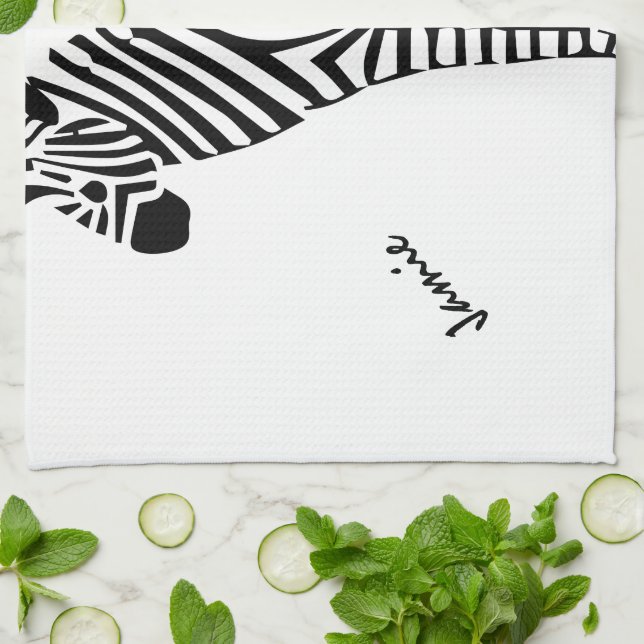 Zebra Lovers Gifts Towel (Folded)