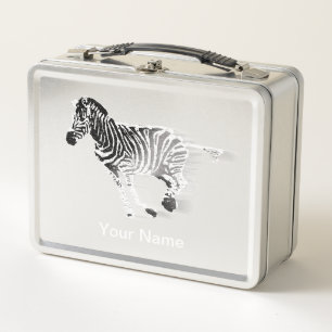 Zebra Lunch Box – Personalized Safari Gift