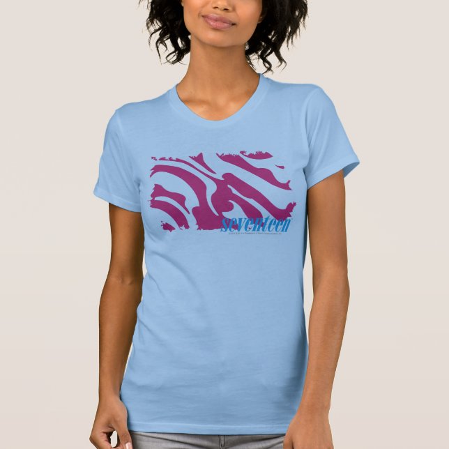 Zebra Magenta 3 T-Shirt (Front)