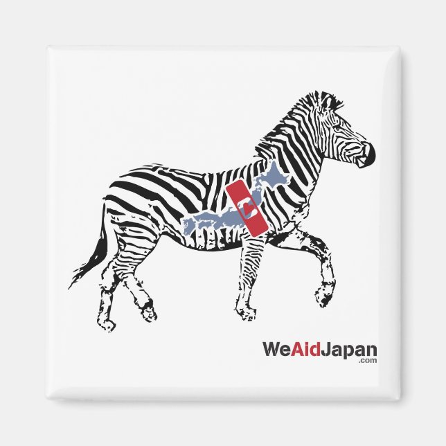 Zebra Magnet シマウママグネット (Front)