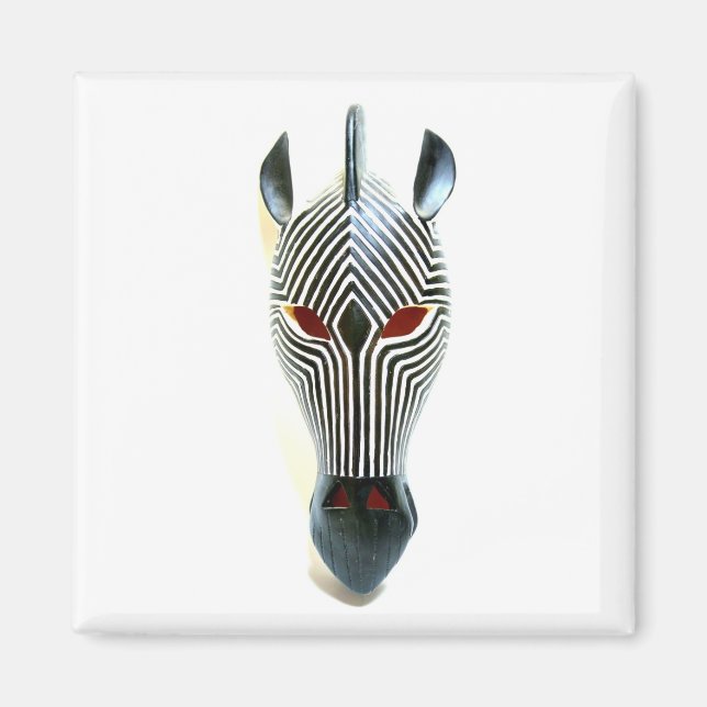 zebra mask magnet (Front)