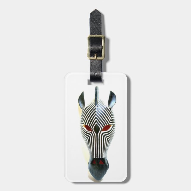 zebra mask tag (Front Vertical)