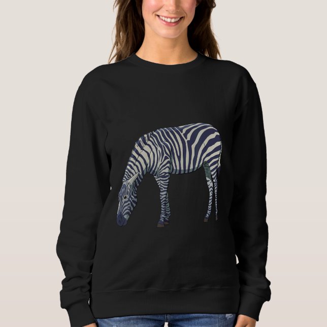 Zebra Men's Animal Motif Women's Animals Z Sweatshirt (Front)