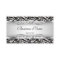 Zebra Metal Chrome Look Elegant Black White Silver