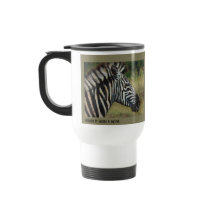 Zebra Metal Travel Mug