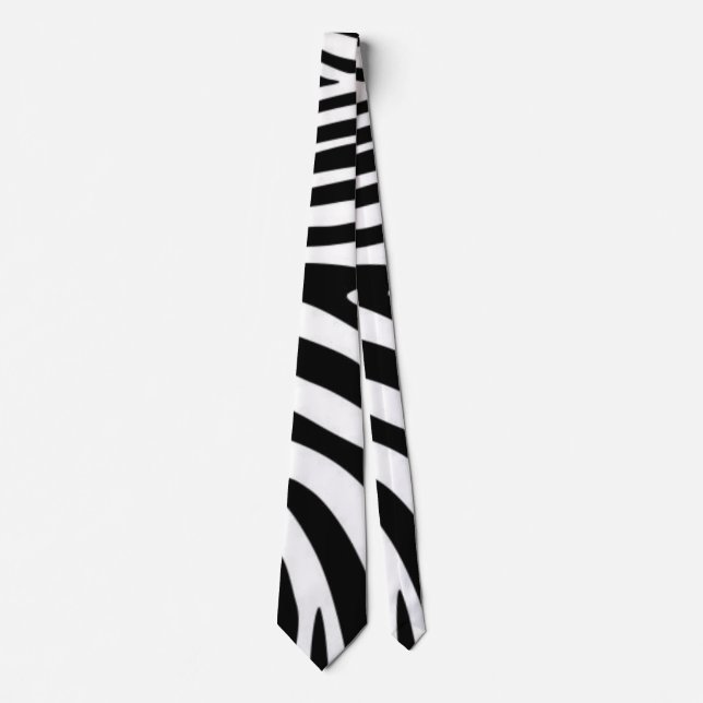 Zebra Minx ABand Neck Tie (Front)