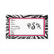 Zebra Monogram Card