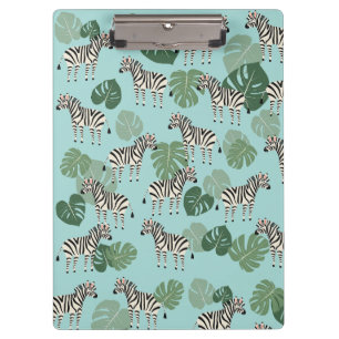 Zebra Monstera Clipboard