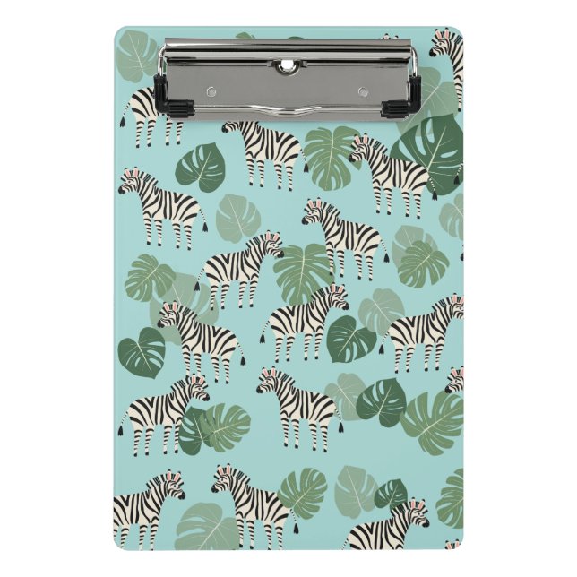 Zebra Monstera Mini Clipboard (Front)