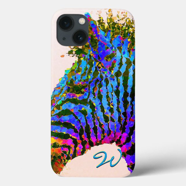 Zebra Mosaic Art 1 Case-Mate iPhone Case (Back)