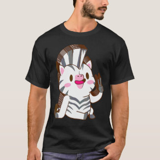 Zebra Multilayer Peace Relaxed Cute Aesthetic T-Shirt