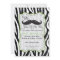 Zebra Mustache Birthday - Black & Lime Green