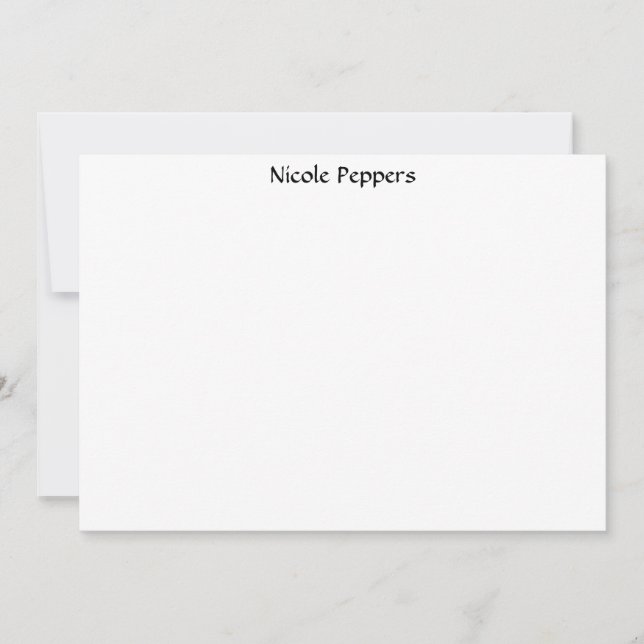 Zebra Note Card (Front)